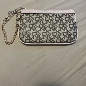 DKNY baby pink wristlet brand new never been used